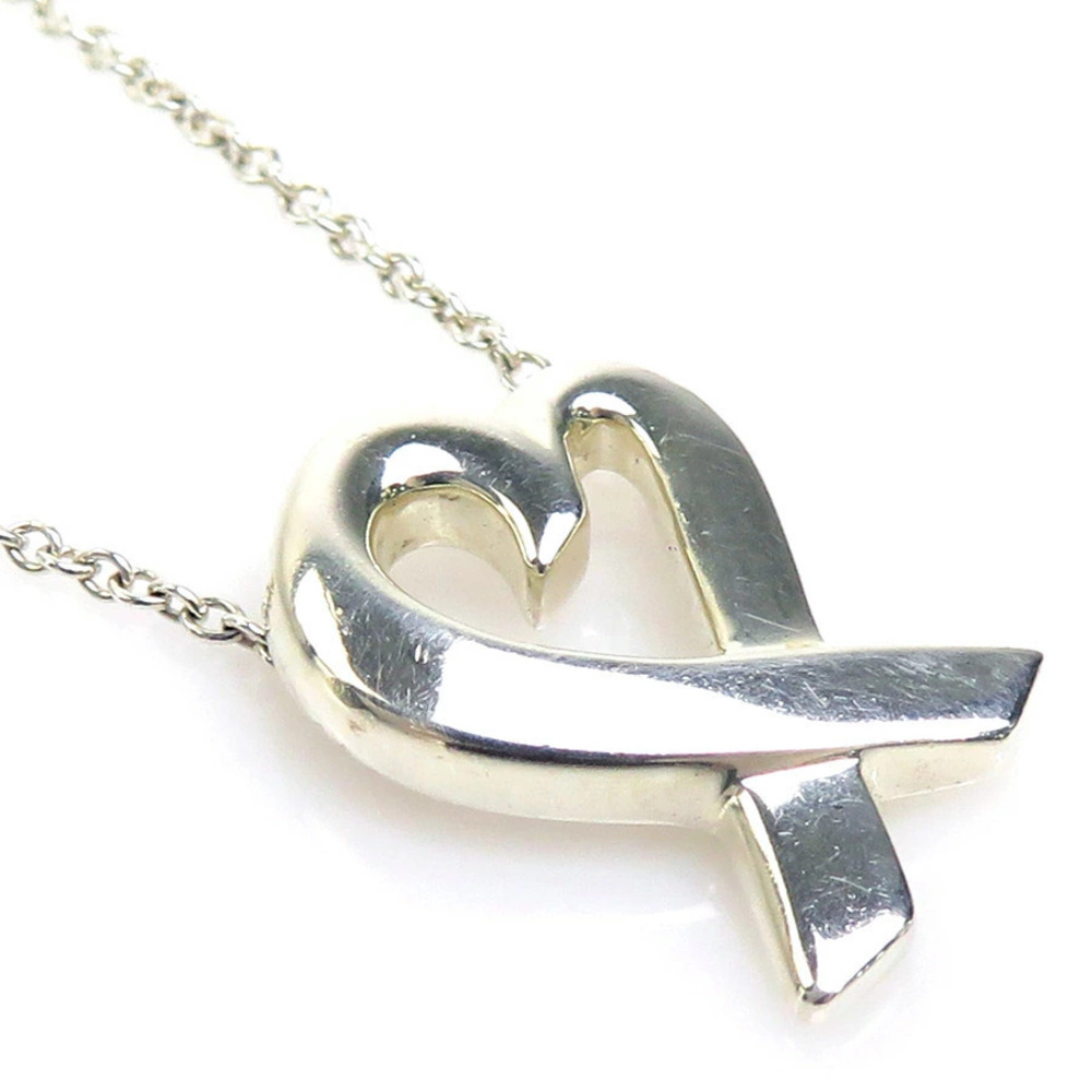 Tiffany Co Loving Heart Necklace Sterling Silver